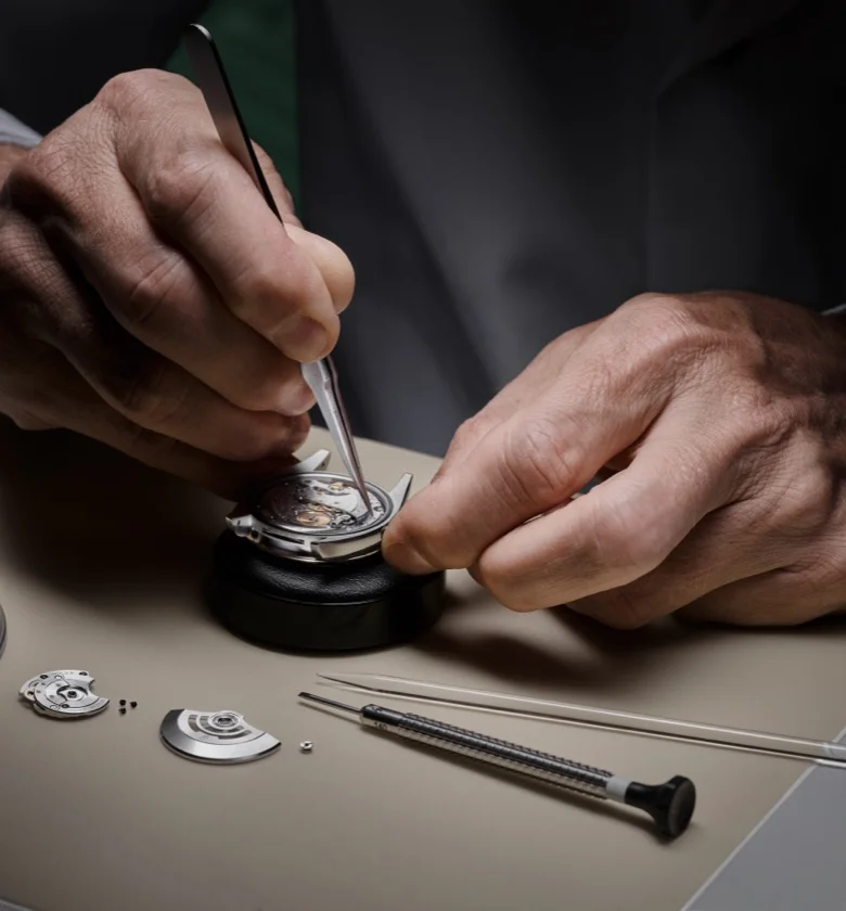 Rolex watch servicing procedure