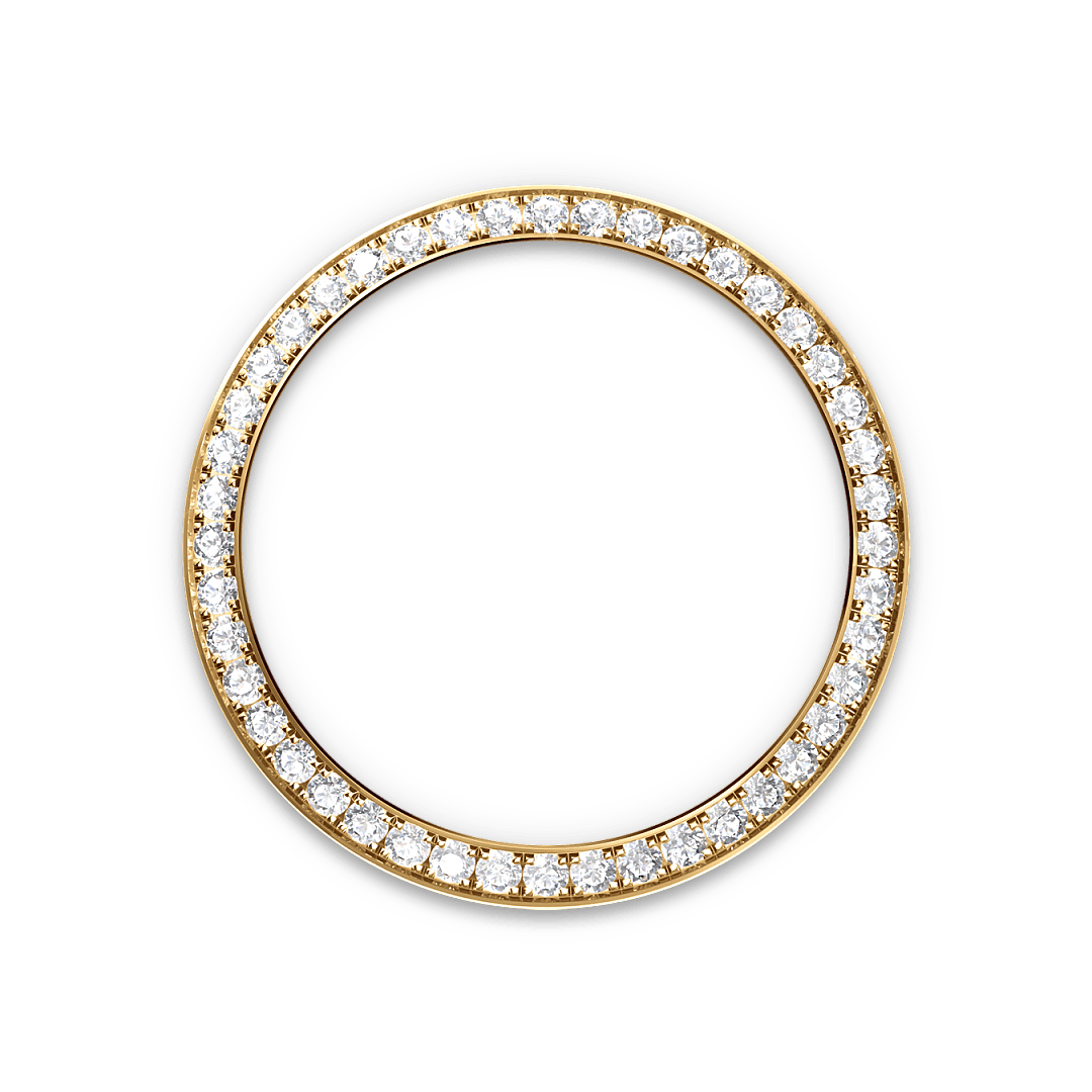 rolex Lady-Datejust in 18 ct yellow gold with case sides and lugs set with diamonds M279458RBR-0001* - Michaud
