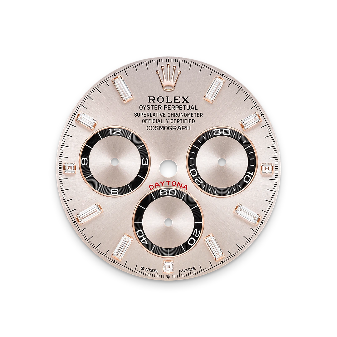 rolex Cosmograph Daytona in Or Everose 18 ct et cornes serties de diamants M126535TBR-0002* - Michaud