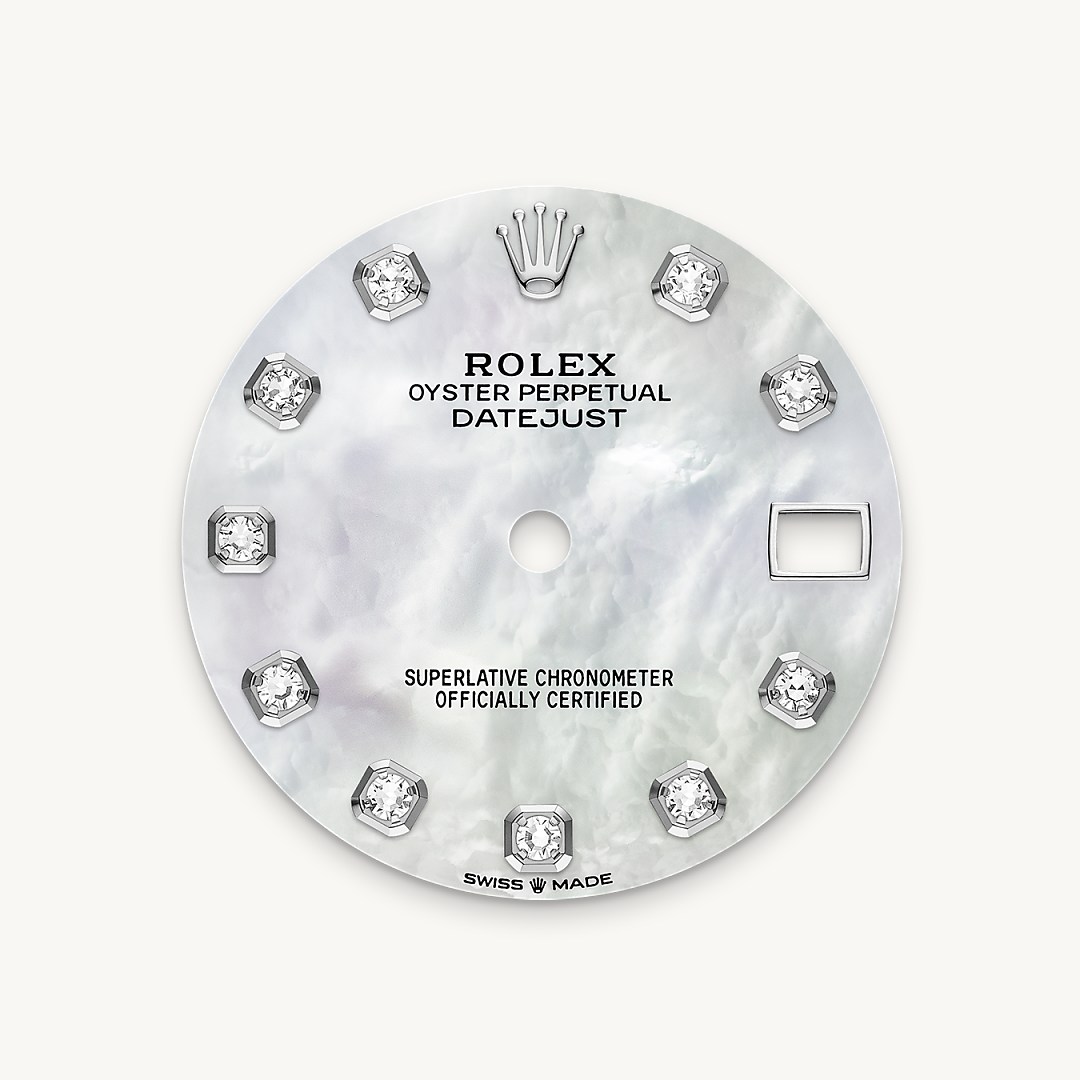 rolex Datejust 31 in White Rolesor - combination of Oystersteel and white gold M278384RBR-0008* - Michaud