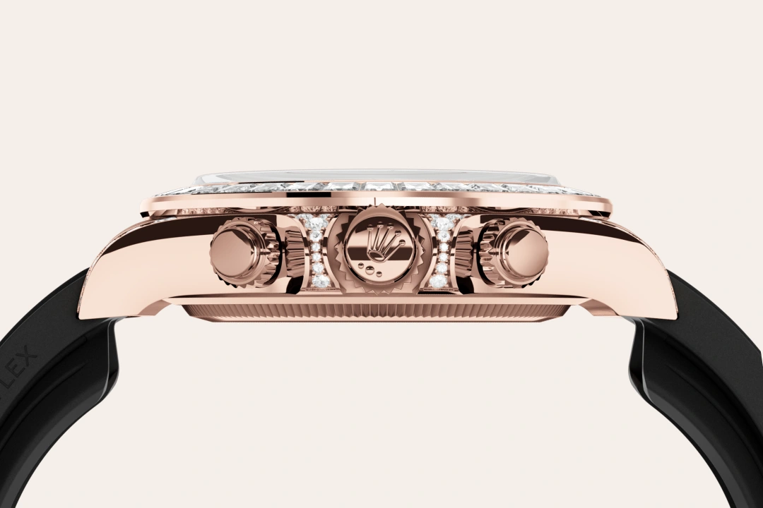 rolex Cosmograph Daytona in Or Everose 18 ct et cornes serties de diamants M126535TBR-0002* - Michaud