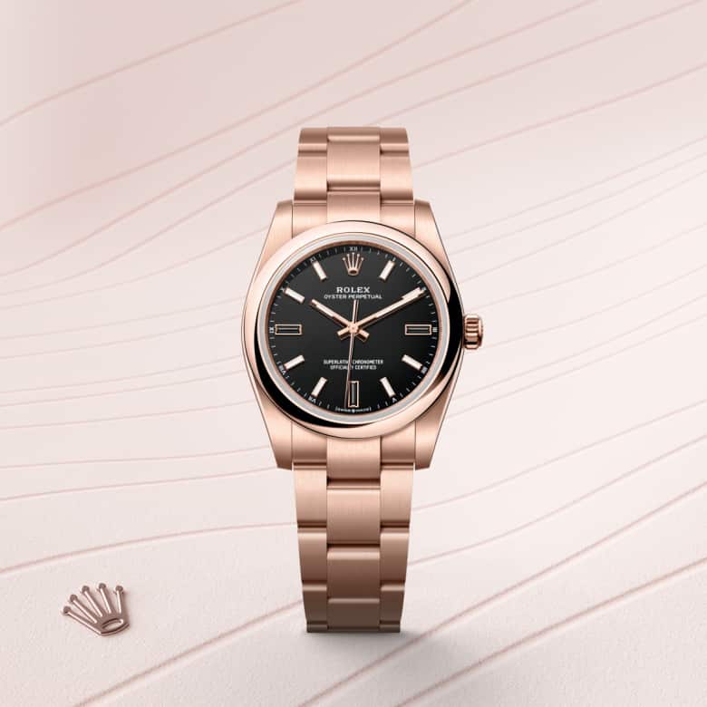 Rolex Oyster Perpetual 34 in Or Everose 18 ct M124205-0001* - Michaud