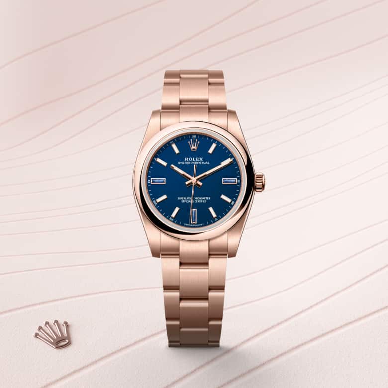 Rolex Oyster Perpetual 34 in Or Everose 18 ct M124205-0002* - Michaud