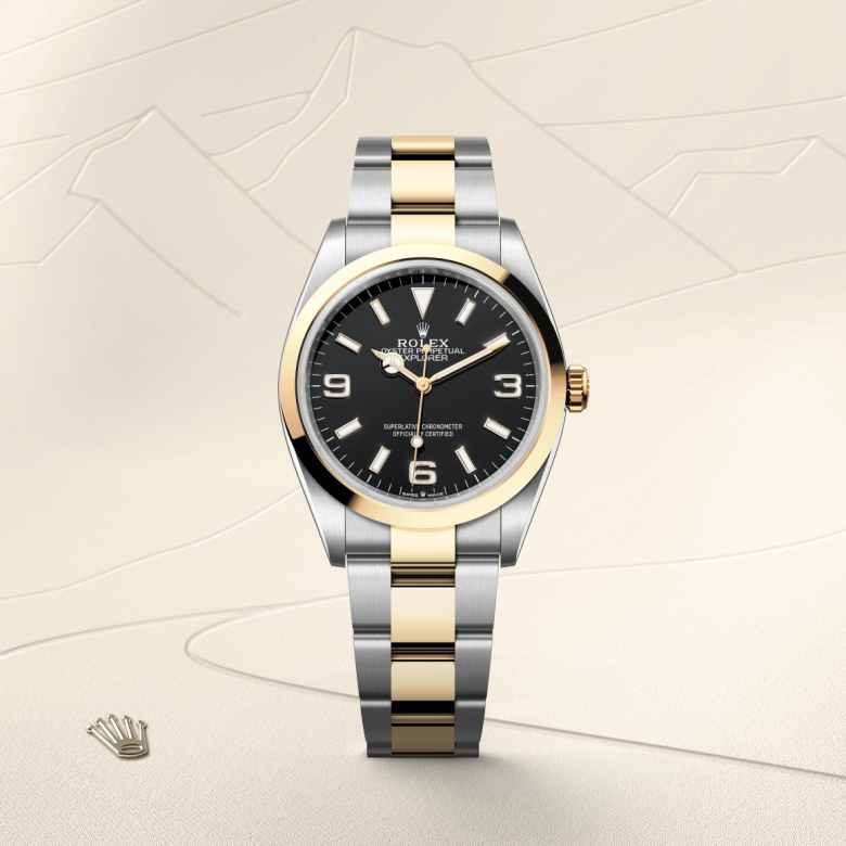 Rolex Explorer 36 in Rolesor jaune – combinaison d’acier Oystersteel et d’or jaune M124273-0001* - Michaud
