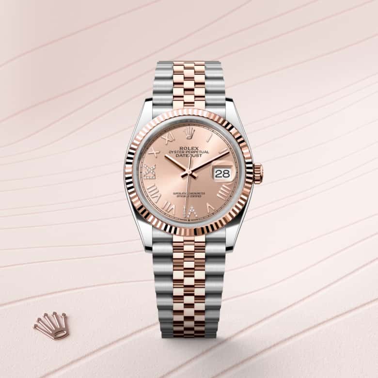 Rolex Datejust 36 in Rolesor Everose – combinaison d’acier Oystersteel et d’or Everose M126231-0049* - Michaud