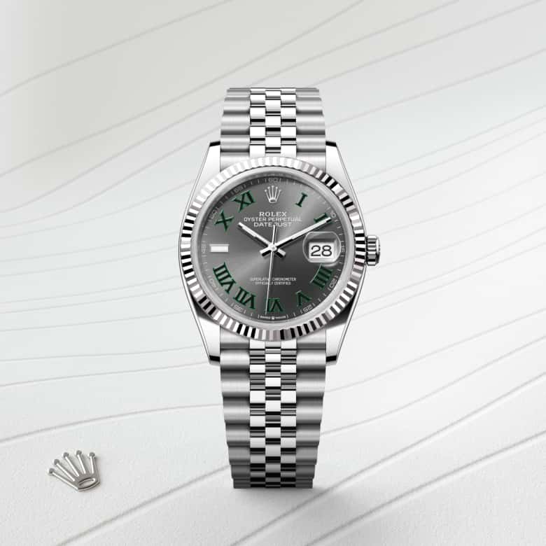 Rolex Datejust 36 in Rolesor gris – combinaison d’acier Oystersteel et d’or gris M126234-0045* - Michaud