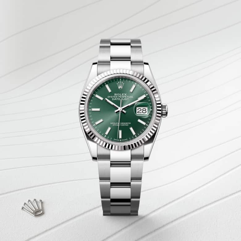 Rolex Datejust 36 in Rolesor gris – combinaison d’acier Oystersteel et d’or gris M126234-0052* - Michaud