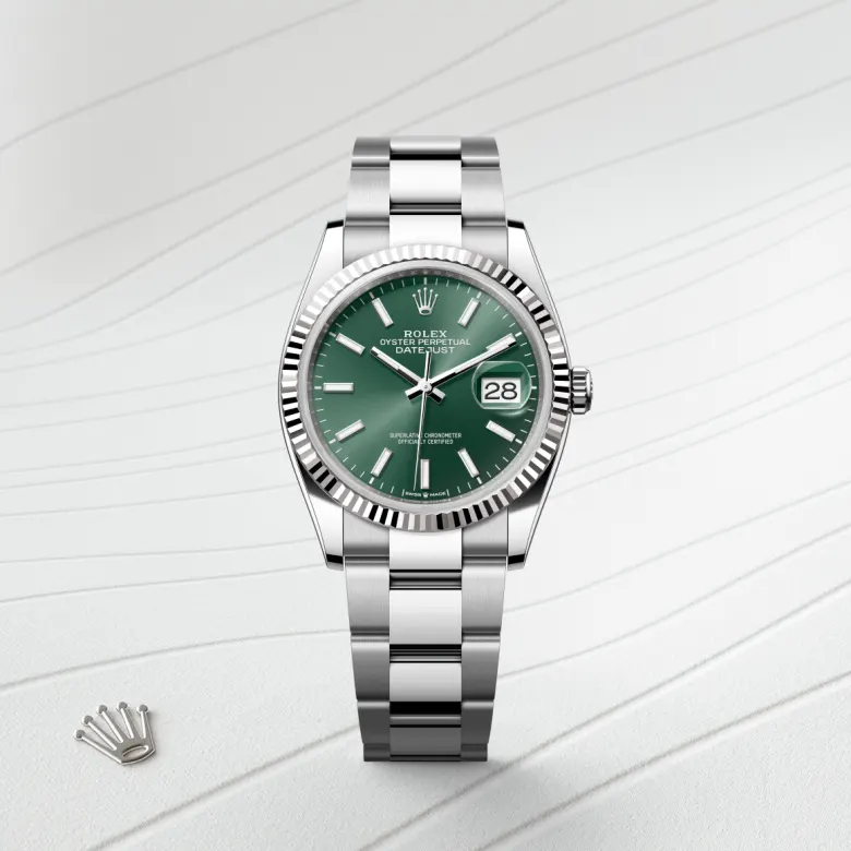rolex Datejust 36 in White Rolesor - combination of Oystersteel and white gold M126234-0052* - Michaud