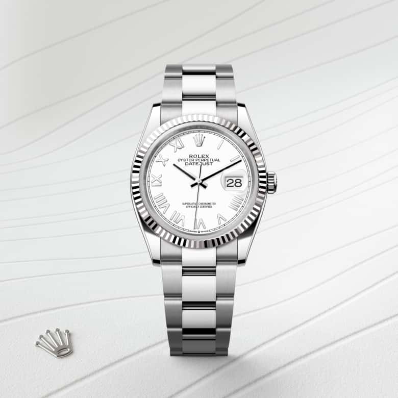 Rolex Datejust 36 in Rolesor gris – combinaison d’acier Oystersteel et d’or gris M126234-0062* - Michaud