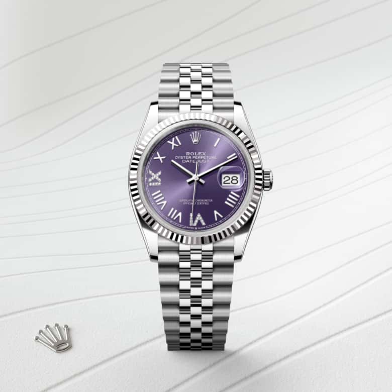 Rolex Datejust 36 in Rolesor gris – combinaison d’acier Oystersteel et d’or gris M126234-0063* - Michaud