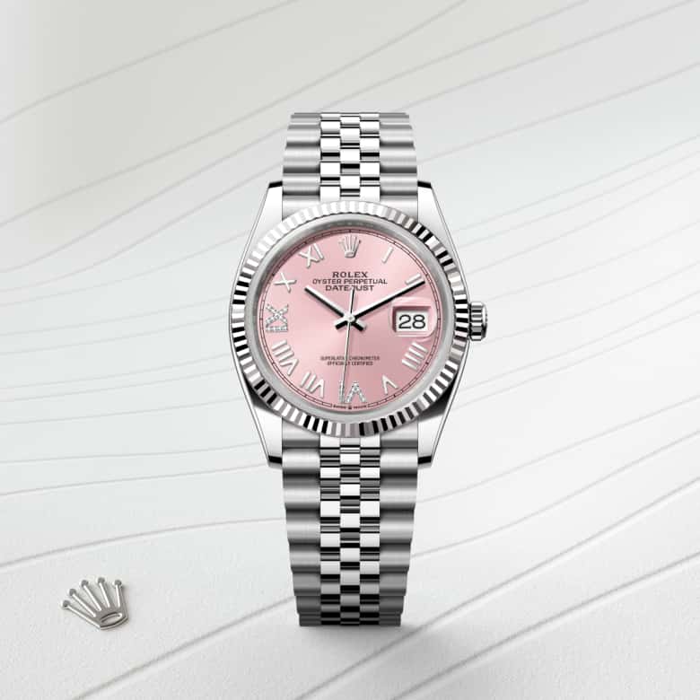 Rolex Datejust 36 in Rolesor gris – combinaison d’acier Oystersteel et d’or gris M126234-0065* - Michaud