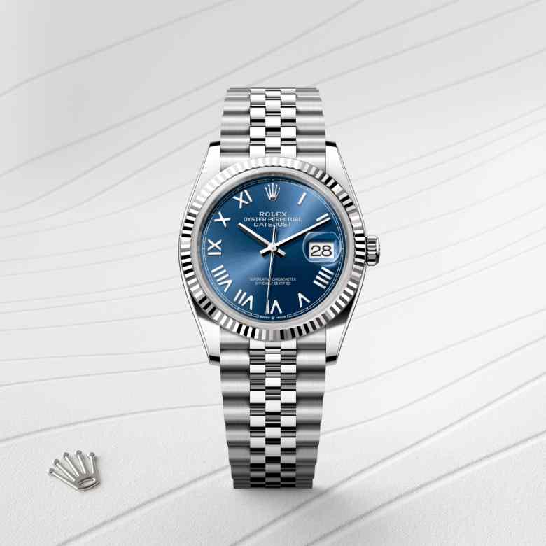 Rolex Datejust 36 in Rolesor gris – combinaison d’acier Oystersteel et d’or gris M126234-0069* - Michaud