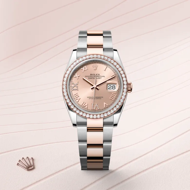 rolex Datejust 36 in Rolesor Everose – combinaison d’acier Oystersteel et d’or Everose M126281RBR-0016* - Michaud