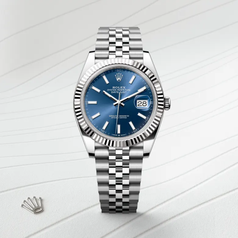 rolex Datejust 41 in White Rolesor - combination of Oystersteel and white gold M126334-0002* - Michaud