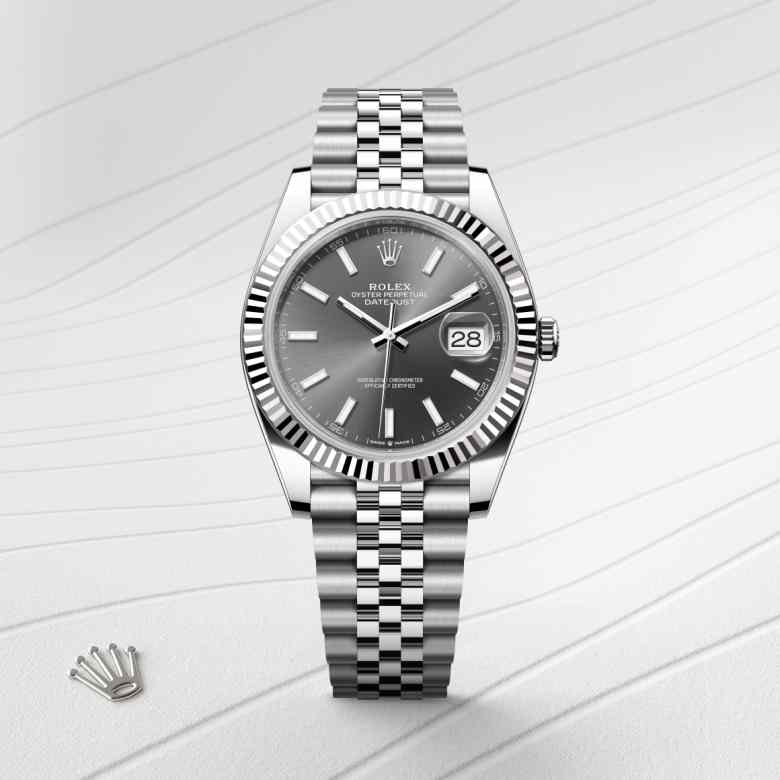 Rolex Datejust 41 in Rolesor gris – combinaison d’acier Oystersteel et d’or gris M126334-0014* - Michaud
