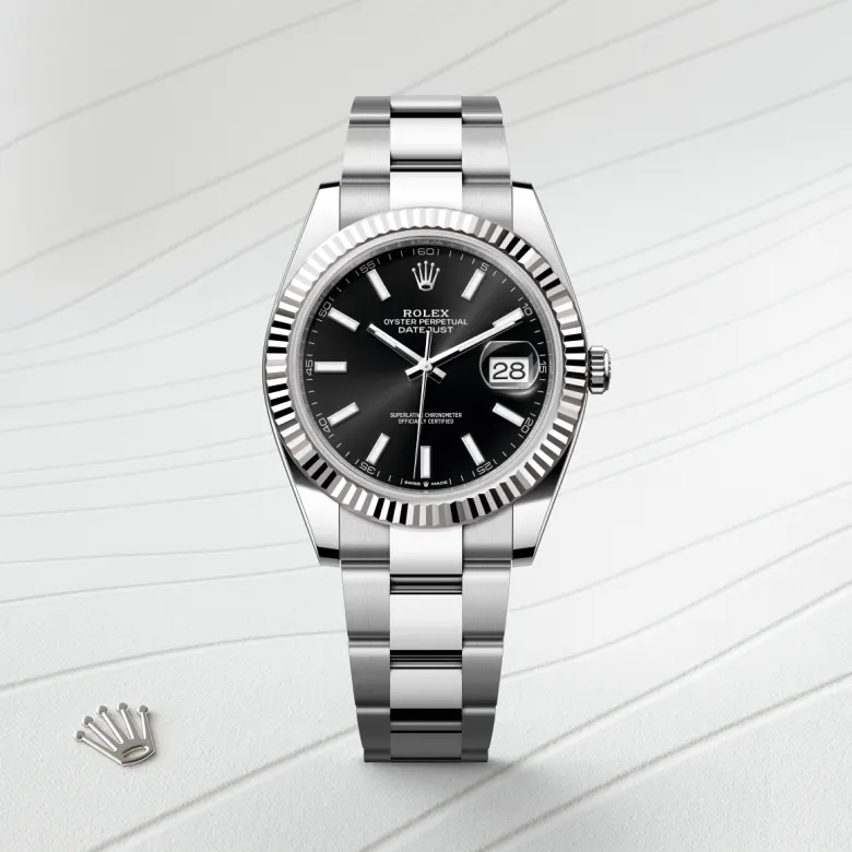 rolex Datejust 41 in White Rolesor - combination of Oystersteel and white gold M126334-0017* - Michaud