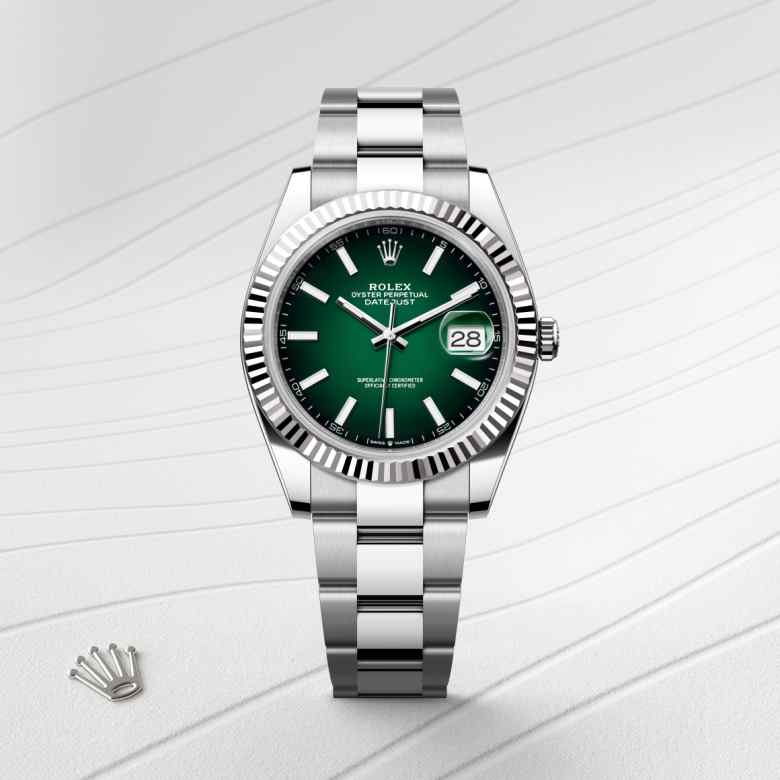 Rolex Datejust 41 in White Rolesor - combination of Oystersteel and white gold M126334-0033* - Michaud