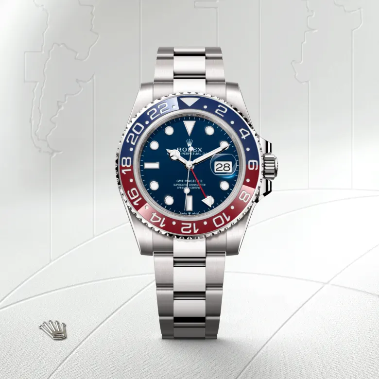 rolex GMT-Master II in 18 ct white gold M126719BLRO-0003* - Michaud