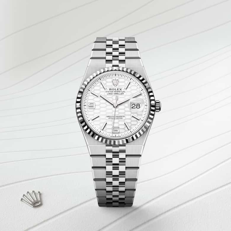 Rolex Land-Dweller 36 in Rolesor gris – combinaison d’acier Oystersteel et d’or gris M127234-0001* - Michaud