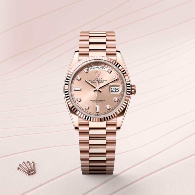 Rolex Day-Date 36 in Or Everose 18 ct M128235-0009* - Michaud