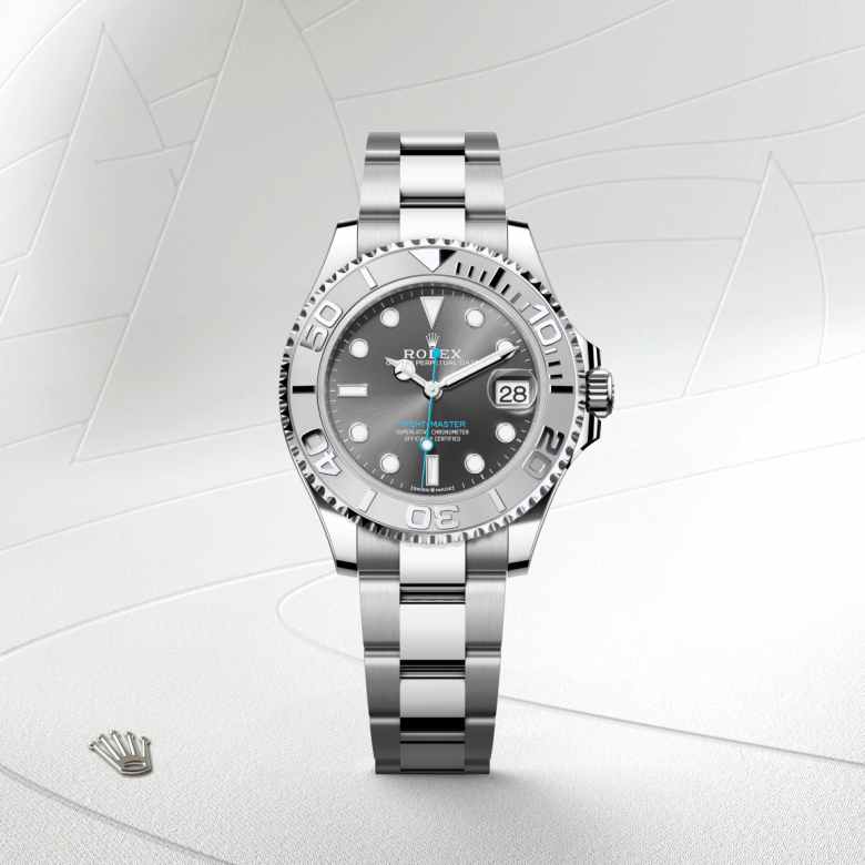 Rolex Yacht-Master 37 in Rolesium – combinaison d’acier Oystersteel et de platine M268622-0002* - Michaud