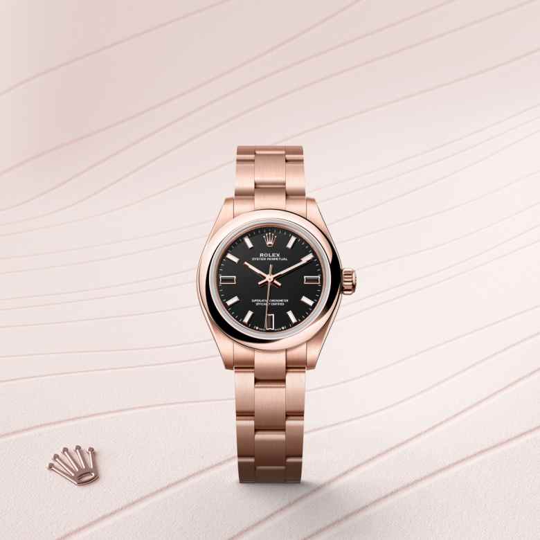 Rolex Oyster Perpetual 28 in 18 ct Everose gold M276205-0001* - Michaud