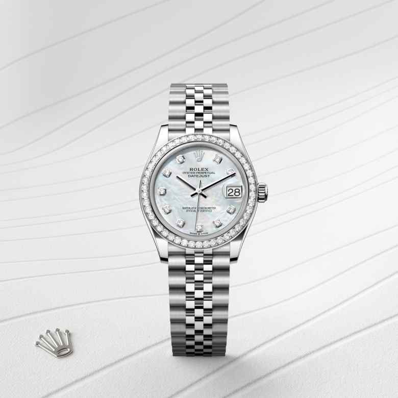 Rolex Datejust 31 in White Rolesor - combination of Oystersteel and white gold M278384RBR-0008* - Michaud