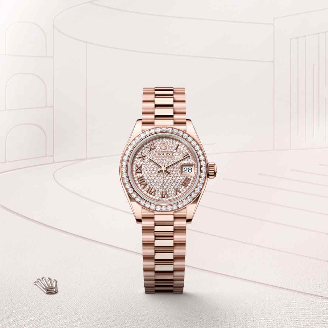 Rolex Lady-Datejust in 18 ct Everose gold M279135RBR-0021* - Michaud