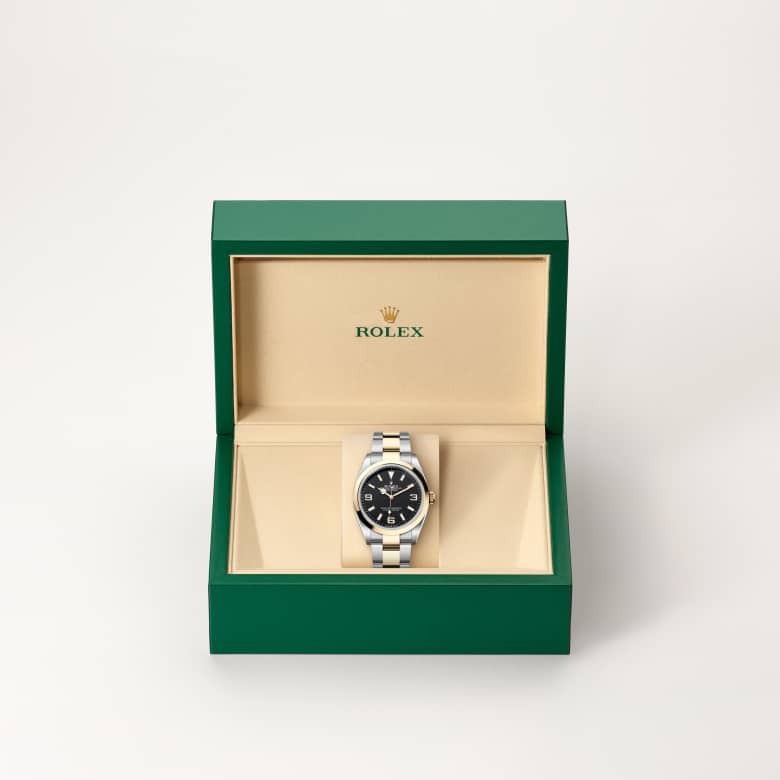 Rolex Explorer 36 in Rolesor jaune – combinaison d’acier Oystersteel et d’or jaune M124273-0001* - Michaud