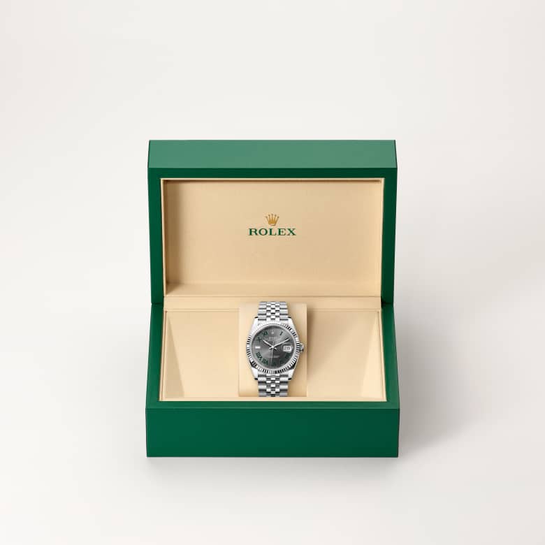 Rolex Datejust 36 in Rolesor gris – combinaison d’acier Oystersteel et d’or gris M126234-0045* - Michaud