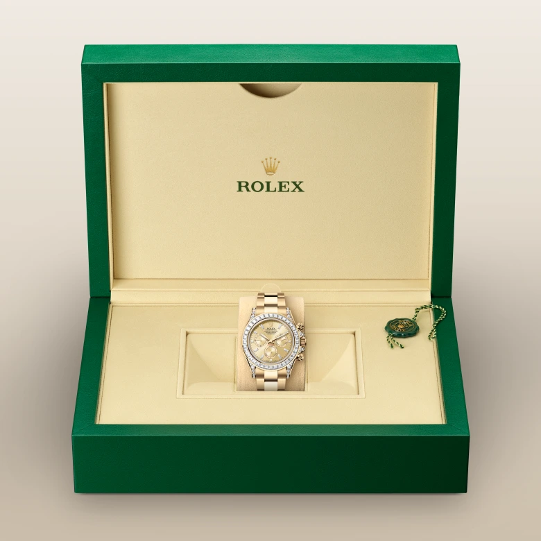 rolex Cosmograph Daytona in 18 ct yellow gold with lugs set with diamonds M126598TBR-0001* - Michaud