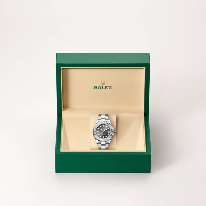 Rolex Yacht-Master 37 in Rolesium – combinaison d’acier Oystersteel et de platine M268622-0002* - Michaud