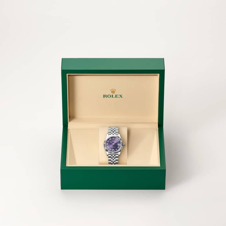 Rolex Datejust 31 in Rolesor gris – combinaison d’acier Oystersteel et d’or gris M278274-0026* - Michaud