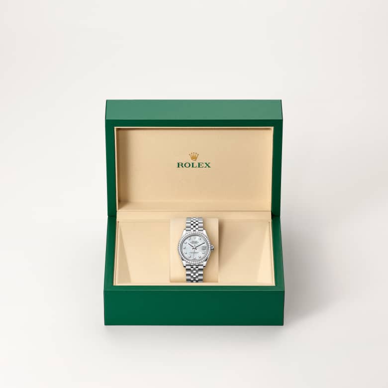 Rolex Datejust 31 in White Rolesor - combination of Oystersteel and white gold M278384RBR-0008* - Michaud