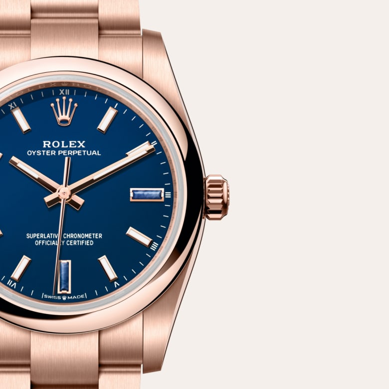 Rolex Oyster Perpetual 34 in Or Everose 18 ct M124205-0002* - Michaud