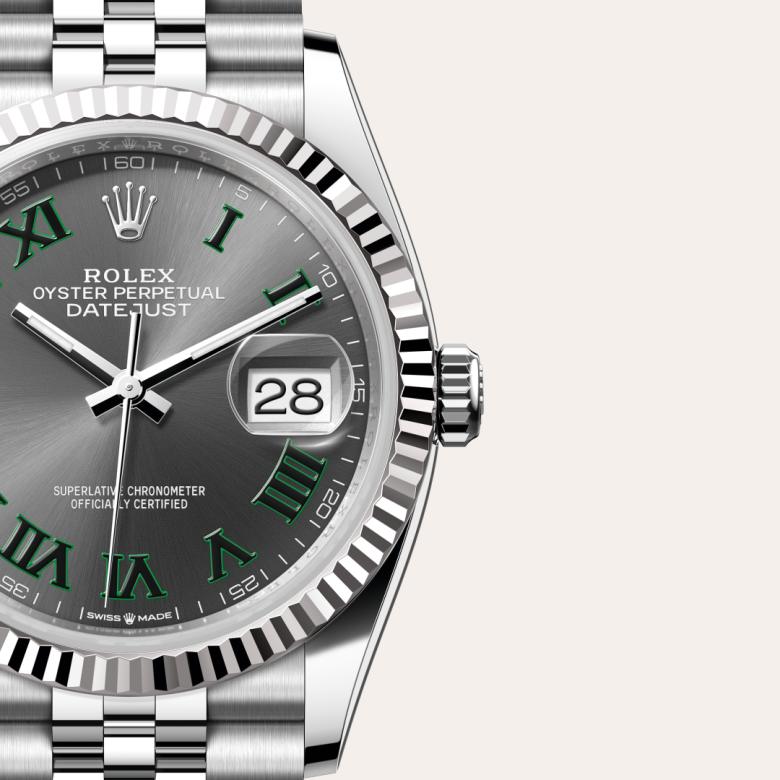 Rolex Datejust 36 in Rolesor gris – combinaison d’acier Oystersteel et d’or gris M126234-0045* - Michaud