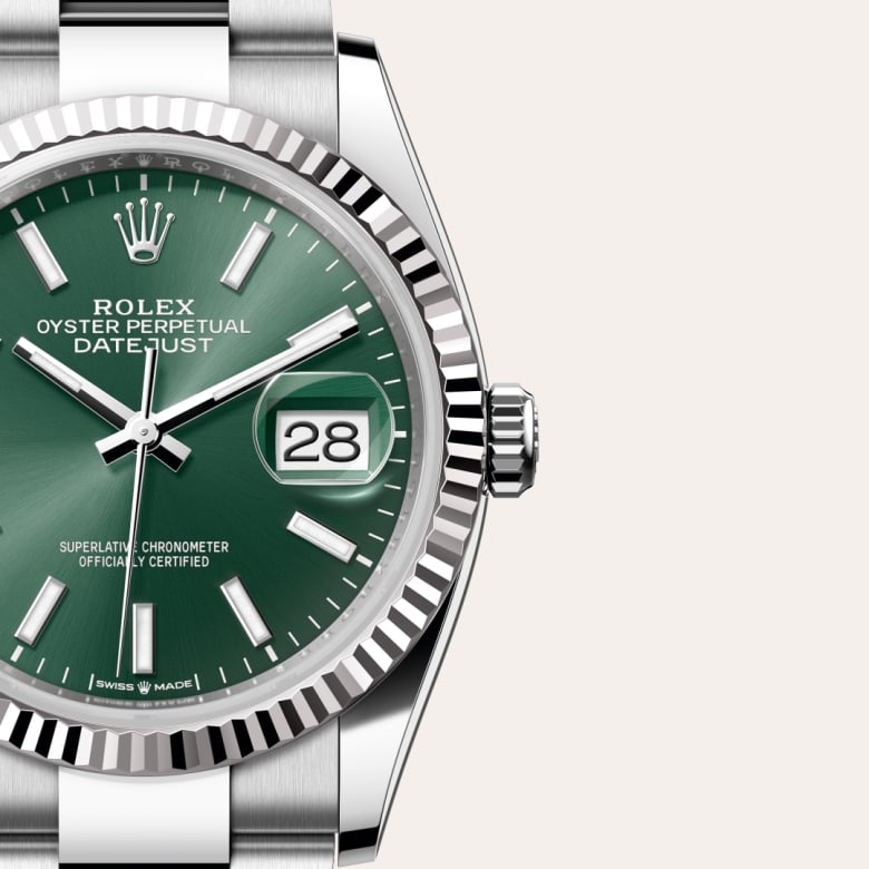 Rolex Datejust 36 in Rolesor gris – combinaison d’acier Oystersteel et d’or gris M126234-0052* - Michaud