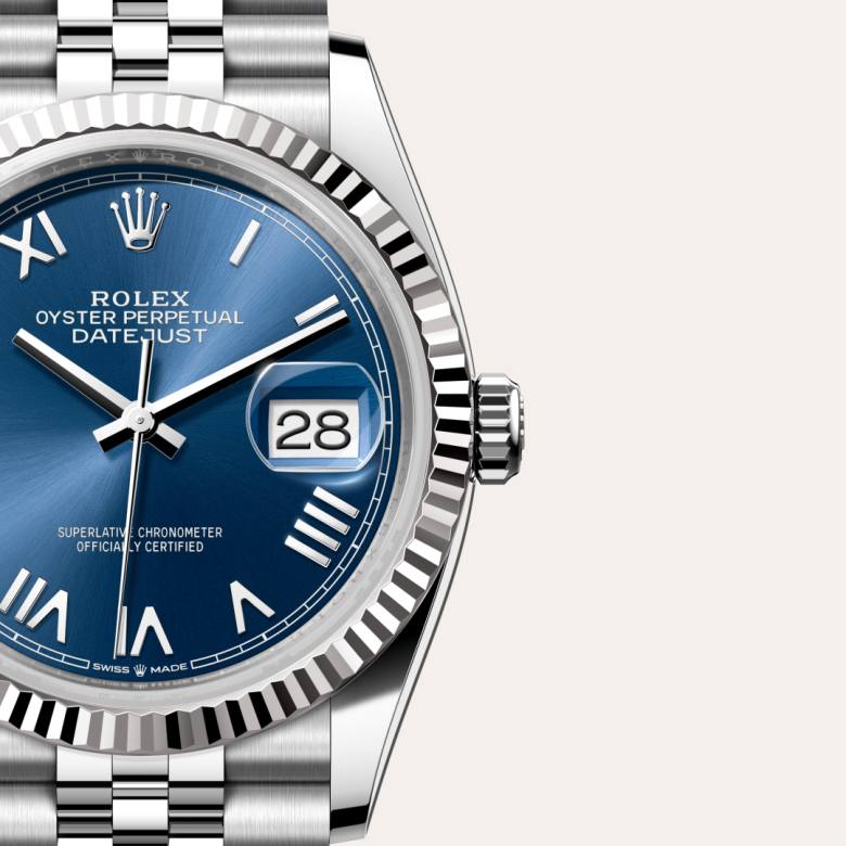 Rolex Datejust 36 in Rolesor gris – combinaison d’acier Oystersteel et d’or gris M126234-0069* - Michaud