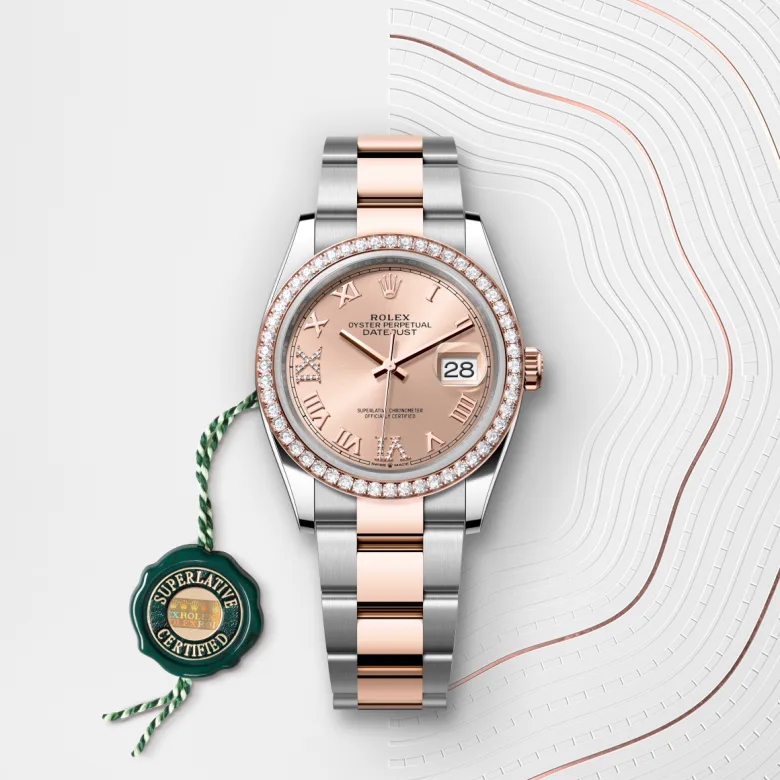 rolex Datejust 36 in Rolesor Everose – combinaison d’acier Oystersteel et d’or Everose M126281RBR-0016* - Michaud
