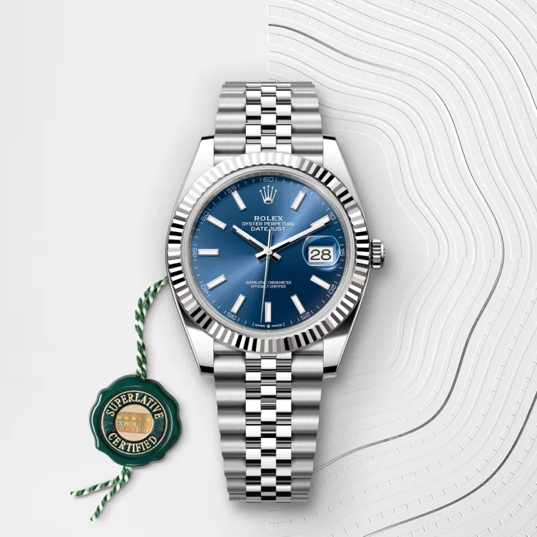 rolex Datejust 41 in White Rolesor - combination of Oystersteel and white gold M126334-0002* - Michaud