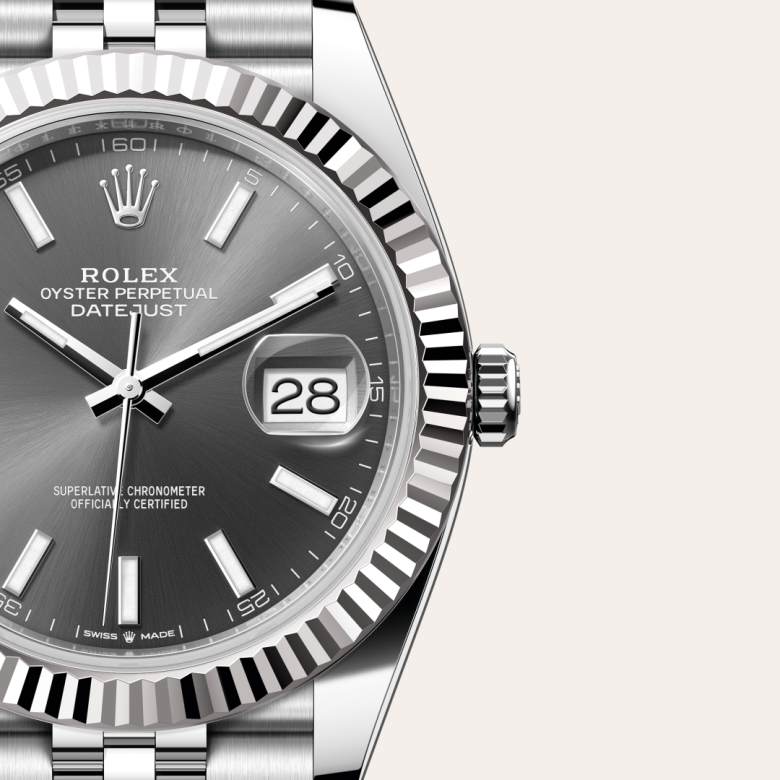 Rolex Datejust 41 in Rolesor gris – combinaison d’acier Oystersteel et d’or gris M126334-0014* - Michaud