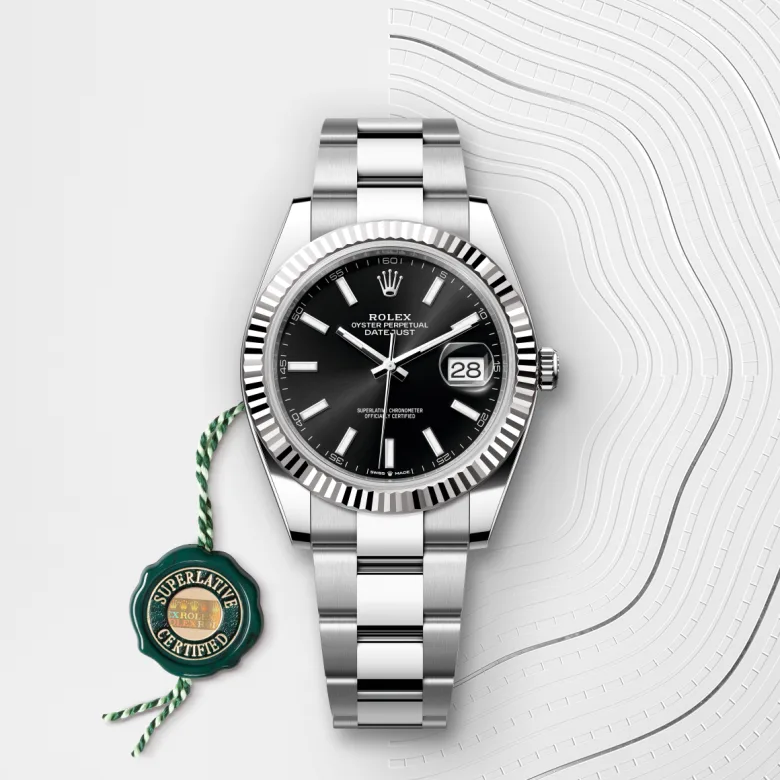 rolex Datejust 41 in White Rolesor - combination of Oystersteel and white gold M126334-0017* - Michaud