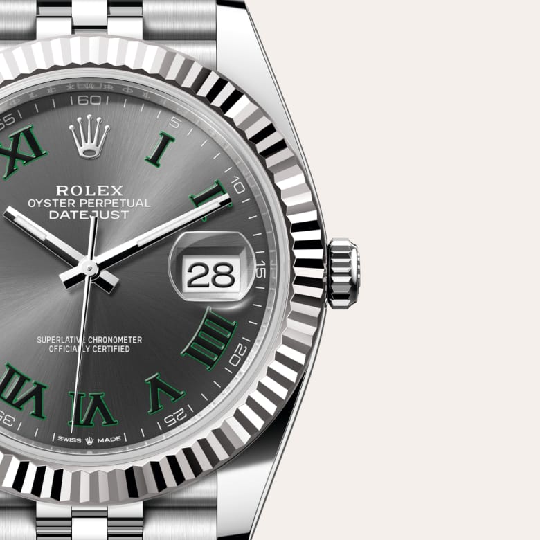 Rolex Datejust 41 in Rolesor gris – combinaison d’acier Oystersteel et d’or gris M126334-0022* - Michaud