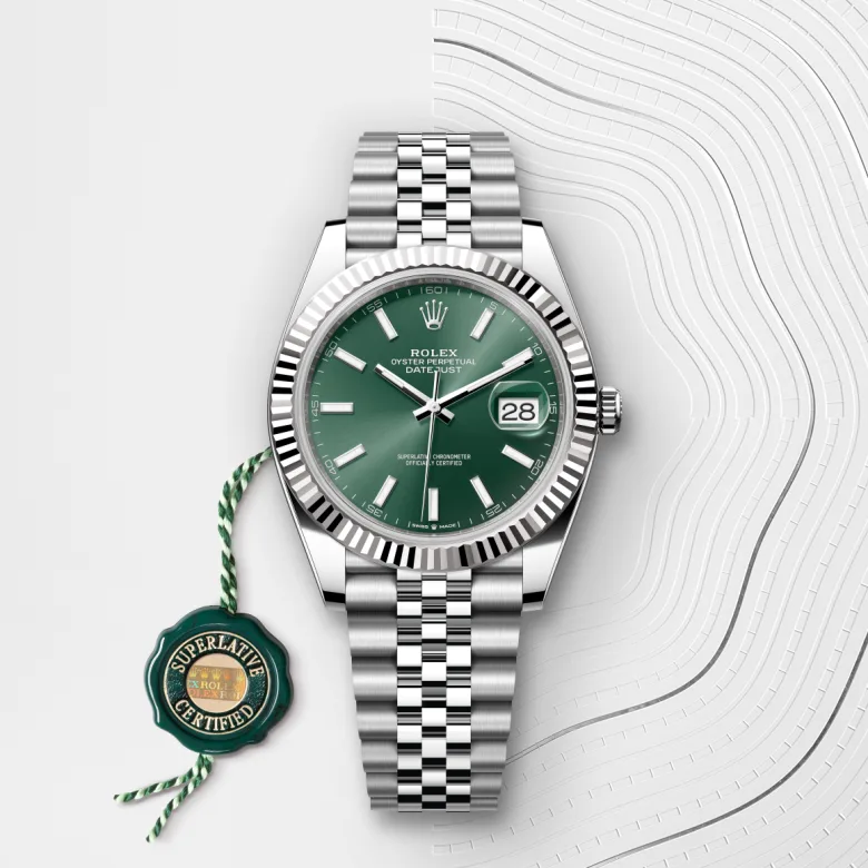 rolex Datejust 41 in White Rolesor - combination of Oystersteel and white gold M126334-0028* - Michaud