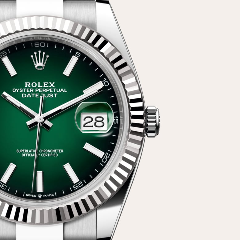 Rolex Datejust 41 in White Rolesor - combination of Oystersteel and white gold M126334-0033* - Michaud