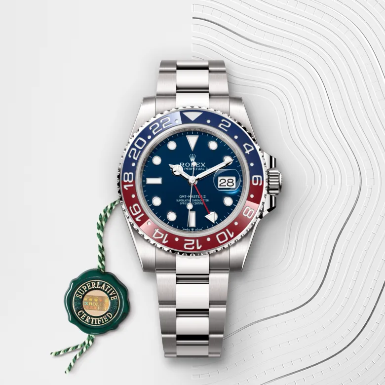 rolex GMT-Master II in 18 ct white gold M126719BLRO-0003* - Michaud