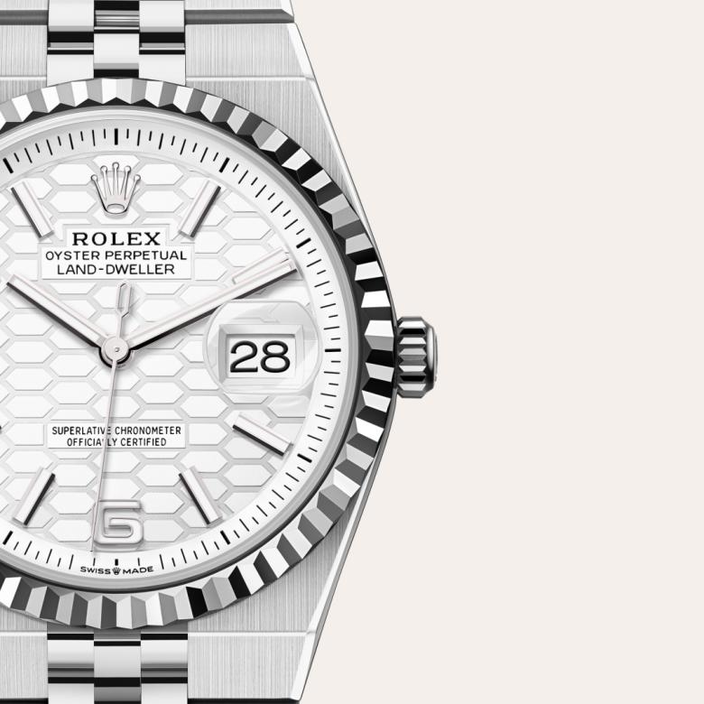 Rolex Land-Dweller 36 in Rolesor gris – combinaison d’acier Oystersteel et d’or gris M127234-0001* - Michaud