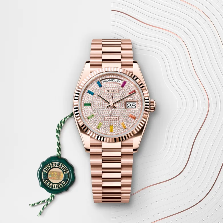 rolex Day-Date 36 in Or Everose 18 ct M128235-0039* - Michaud