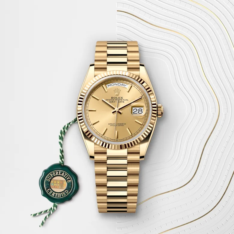 rolex Day-Date 36 in 18 ct yellow gold M128238-0045* - Michaud