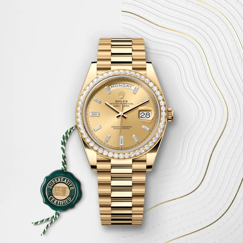 rolex Day-Date 40 in 18 ct yellow gold M228348RBR-0002* - Michaud
